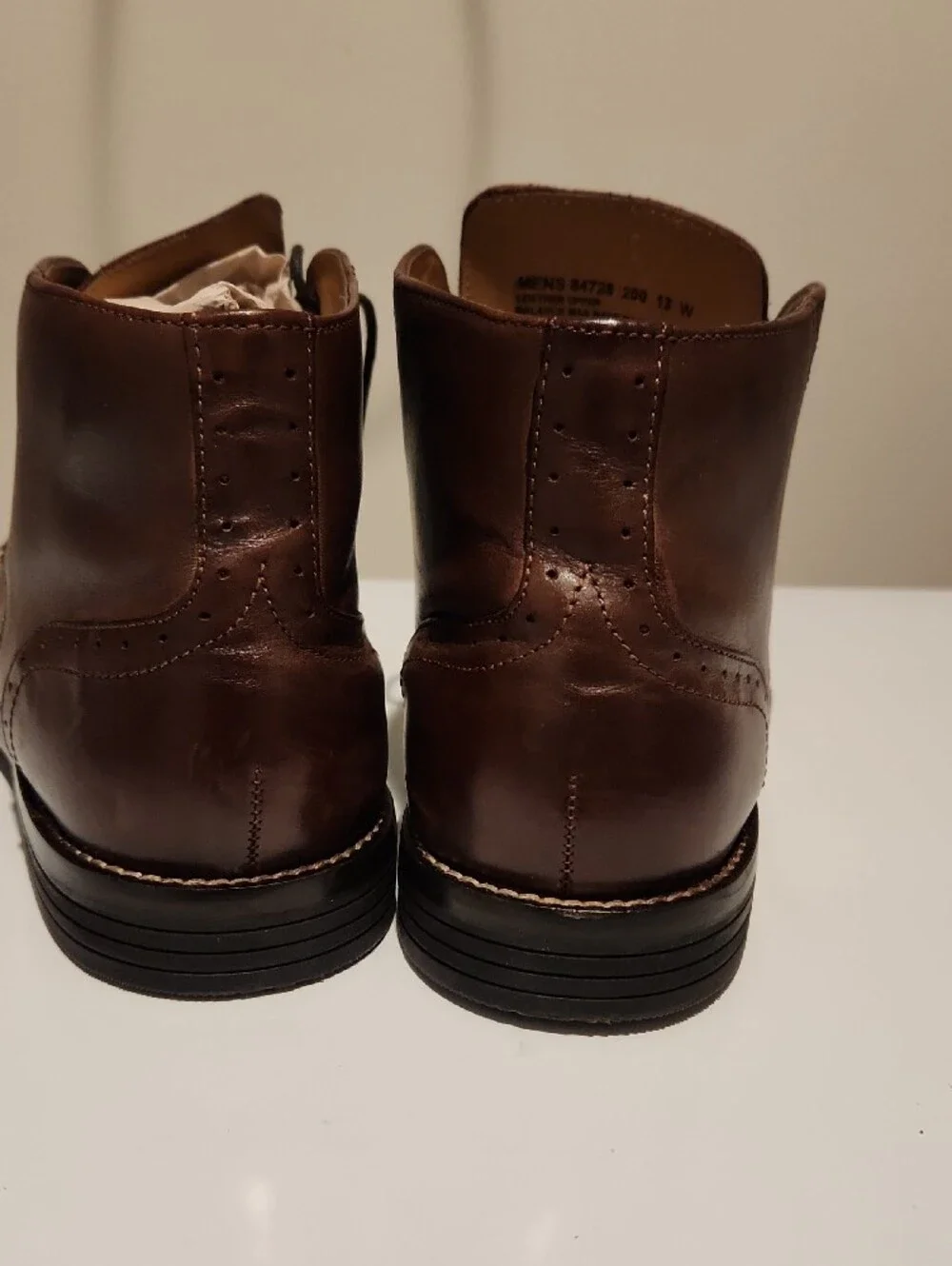 Nunn Bush Dark Brown Leather Chukka Boots